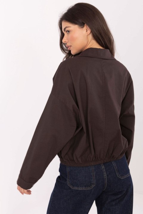 Koszula Damska Model IT-KS-FL9273.86 Dark Brown - Rue Paris Rue Paris Koszula Damska Model IT-KS-FL9273.86 Dark Brown - Rue Paris Rue Paris