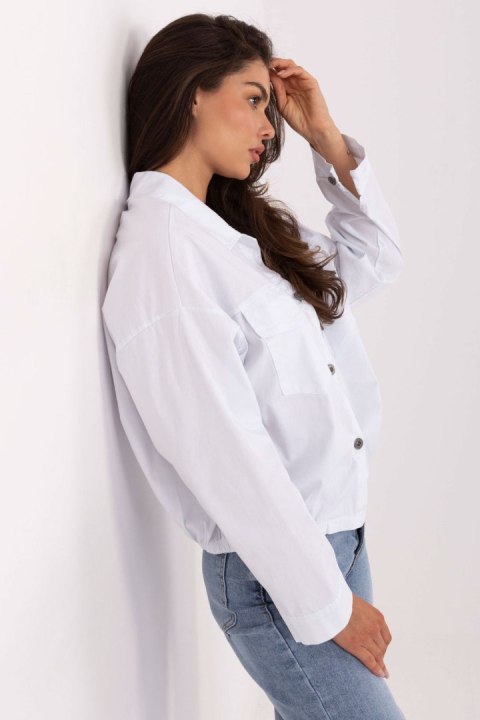 Koszula Damska Model IT-KS-FL9273.86 White - Rue Paris Rue Paris Koszula Damska Model IT-KS-FL9273.86 White - Rue Paris Rue Paris