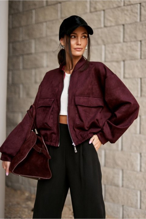 Kurtka Damska Model Vivara BOR KUR0032 Bordo - Roco Fashion Roco Fashion