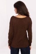 Sweter Damski Model MI-SW-1606.96 Dark Brown - Italy Moda Italy Moda