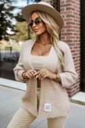 Sweter Kardigan Model 631-1 Beige - Numoco Numoco