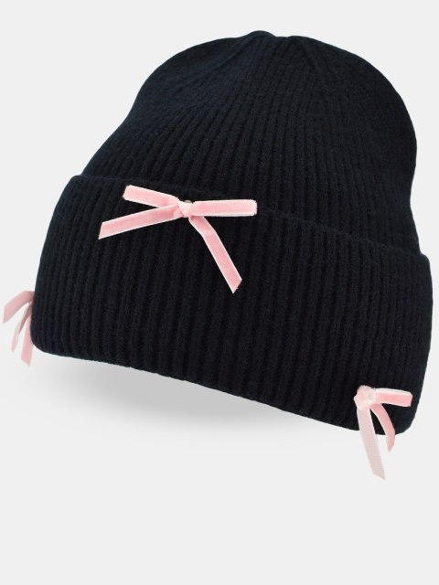 CZAPKA ZIMOWA CZ091 DZIEWCZĘCA KOKARDY NOVITI