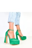 Czółenka Model Tolani YES-3062-8 Green - Solea Solea Czółenka Model Tolani YES-3062-8 Green - Solea Solea