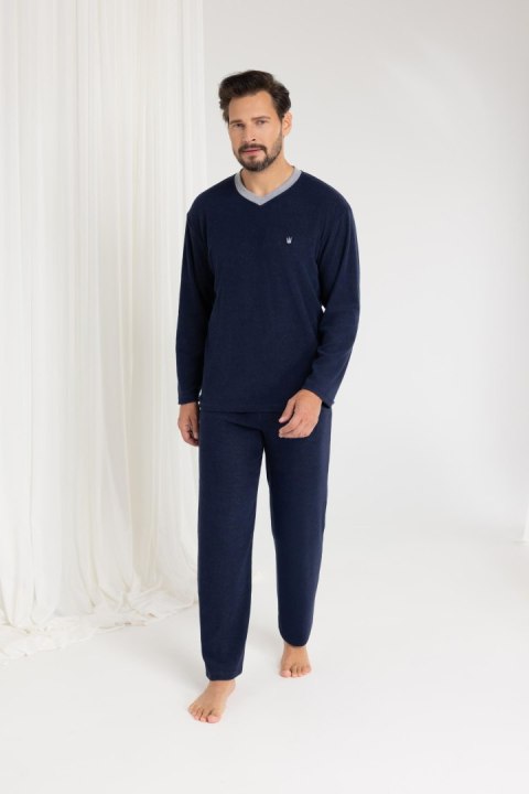 PIŻAMA MĘSKA 489 FROTTE DR R.2XL-3XL REGINA