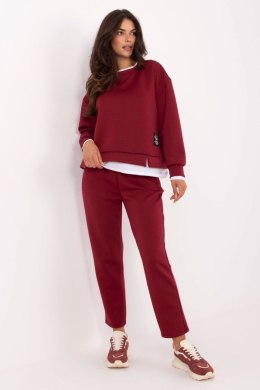 Spodnie Komplet Model IT-KMPL-9237.46 Bordo - Rue Paris Rue Paris