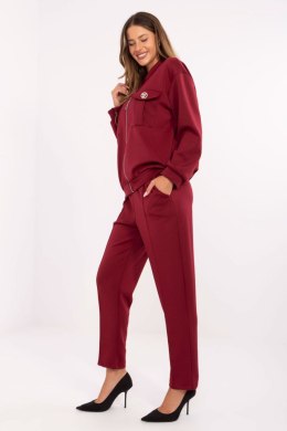 Spodnie Komplet Model IT-KMPL-9731.49 Bordo - Rue Paris Rue Paris
