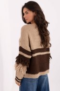 Sweter Damski Model MI-SW-3211.31 Beige - Italy Moda Italy Moda