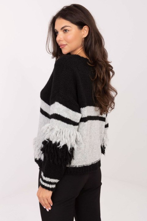 Sweter Damski Model MI-SW-3211.31 Black - Italy Moda Italy Moda Sweter Damski Model MI-SW-3211.31 Black - Italy Moda Italy Moda