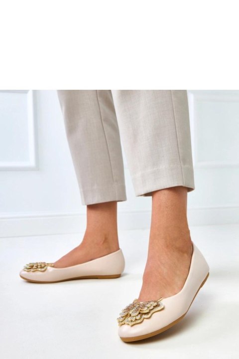 Baleriny Model Gruca GJ3092-2 Beige - Solea Solea Baleriny Model Gruca GJ3092-2 Beige - Solea Solea