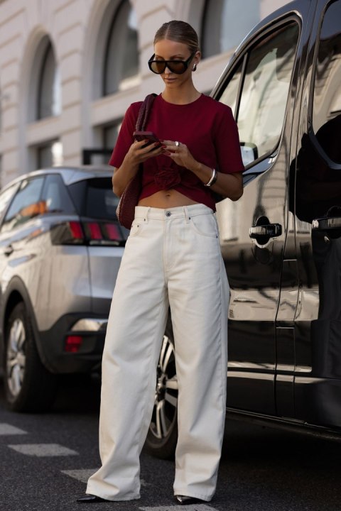 Bluzka Model Elvie B56 Bordo - IVON IVON