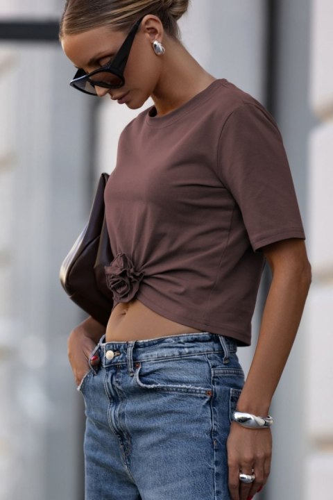 Bluzka Model Elvie B56 Mleczna Czekolada - IVON IVON