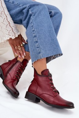 Botki Model Nevalia ASA198-21 Bordo - Step in style Step in style