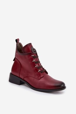 Botki Model Nevalia ASA198-21 Bordo - Step in style Step in style
