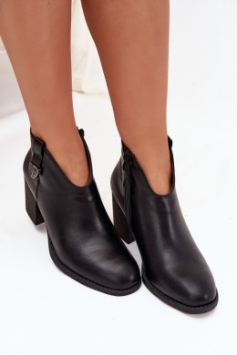 Botki Model Talienne ASA250-11 Black - Step in style Step in style
