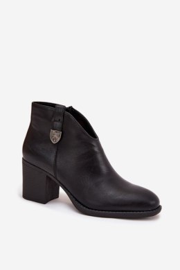 Botki Model Talienne ASA250-11 Black - Step in style Step in style