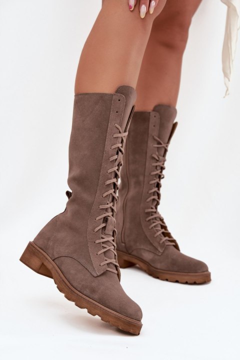Botki Model Zazoo 3103 Dark Beige - Step in style Step in style Botki Model Zazoo 3103 Dark Beige - Step in style Step in style