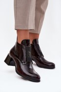 Botki Model Zazoo 60560 Bordo - Step in style Step in style Botki Model Zazoo 60560 Bordo - Step in style Step in style