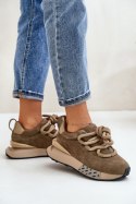 Buty Sportowe Model Artiker 54C1466 Light Brown - Step in style Step in style