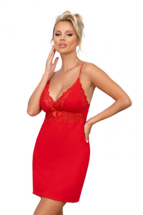 Koszulka nocna Koszula Nocna Model Ally Red - Donna Donna