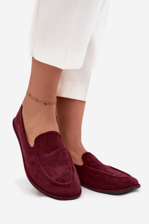 Mokasyny Model Miryelle 2517 Bordo - Step in style Step in style Mokasyny Model Miryelle 2517 Bordo - Step in style Step in style