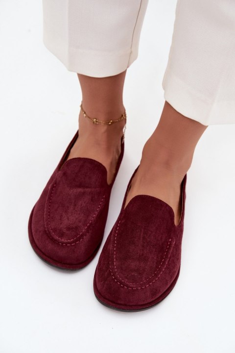 Mokasyny Model Miryelle 2517 Bordo - Step in style Step in style Mokasyny Model Miryelle 2517 Bordo - Step in style Step in style