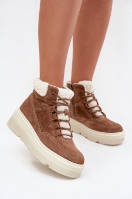 Śniegowce Model Vinceza 95354 Camel - Step in style Step in style