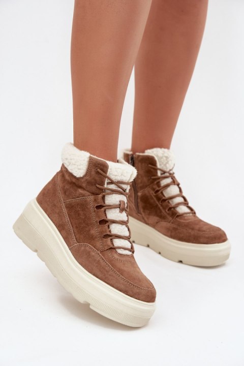 Śniegowce Model Vinceza 95354 Camel - Step in style Step in style