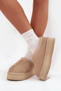 Śniegowce Model Vinceza 97960 Beige - Step in style Step in style