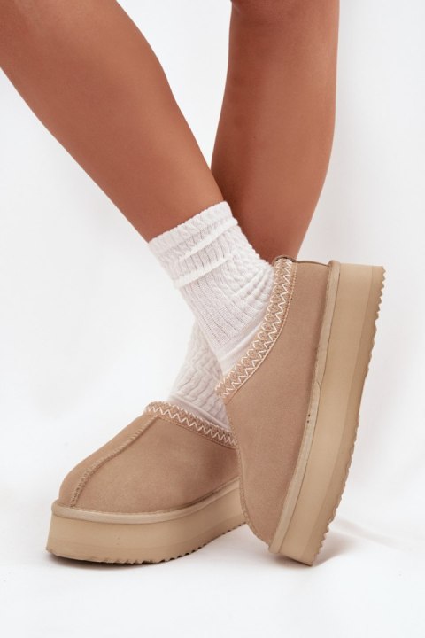 Śniegowce Model Vinceza 97960 Beige - Step in style Step in style Śniegowce Model Vinceza 97960 Beige - Step in style Step in style