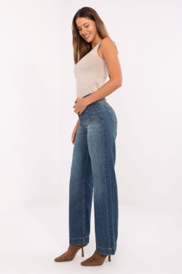 Spodnie Jeansy Damskie Model D80018BB62456D285 Dark Blue - Sublevel Sublevel