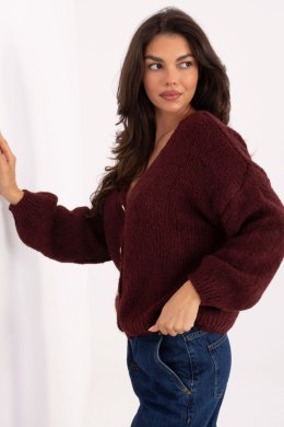 Sweter Damski Model MI-SW-0309.89 Bordo - Rue Paris Rue Paris