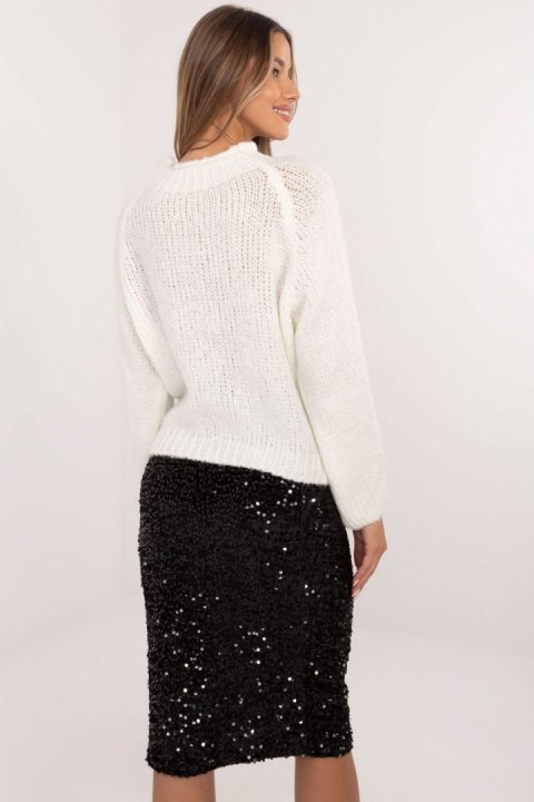Sweter Damski Model MI-SW-1311.31 Ecru - Italy Moda Italy Moda Sweter Damski Model MI-SW-1311.31 Ecru - Italy Moda Italy Moda