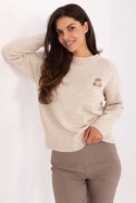 Sweter Damski Model PM-SW-SC39.36 Beige - Factory Price Factory Price Sweter Damski Model PM-SW-SC39.36 Beige - Factory Price Factory Price