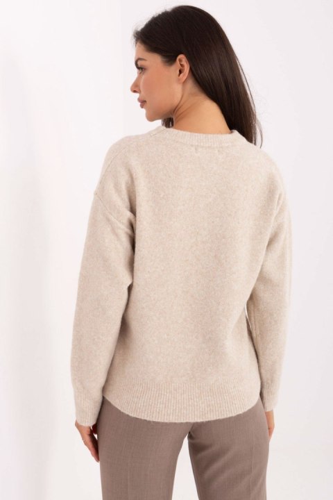 Sweter Damski Model PM-SW-SC39.36 Beige - Factory Price Factory Price Sweter Damski Model PM-SW-SC39.36 Beige - Factory Price Factory Price