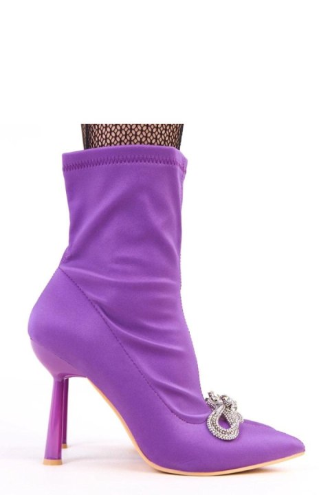 Botki Model Bellana 2I5C-AX5301-03 Violet - Solea Solea Botki Model Bellana 2I5C-AX5301-03 Violet - Solea Solea