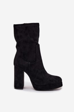 Botki Model Carolina RQ482 Black - Step in style Step in style