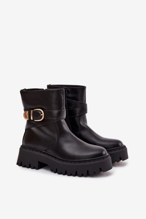 Botki Model Elanore WZ-119 Black - Step in style Step in style Botki Model Elanore WZ-119 Black - Step in style Step in style