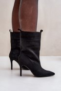 Botki Model Ellinore MVP341 Black - Step in style Step in style