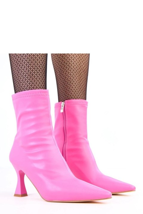 Botki Model Fatira 2I2F-AX2568-06 Pink - Solea Solea Botki Model Fatira 2I2F-AX2568-06 Pink - Solea Solea
