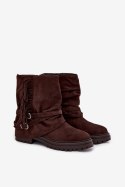 Botki Model Helianne WZ-108 Brown - Step in style Step in style