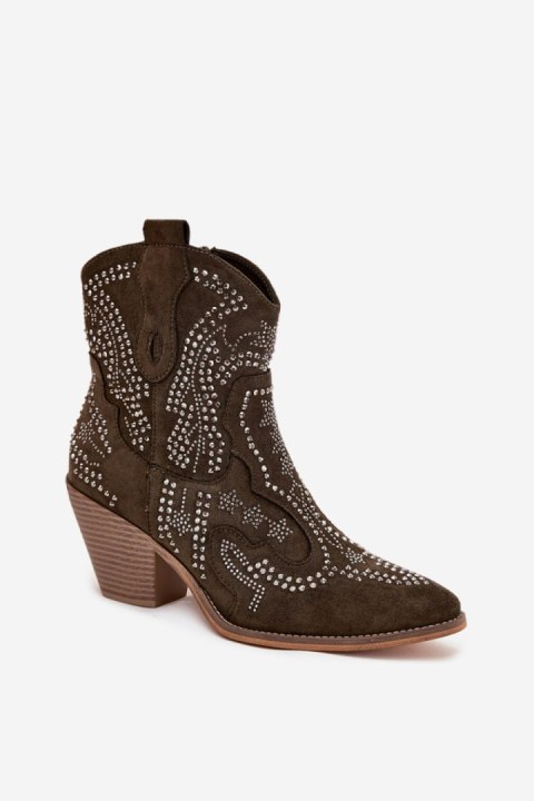 Botki Model Lelira 3258 Dark Green - Step in style Step in style Botki Model Lelira 3258 Dark Green - Step in style Step in style