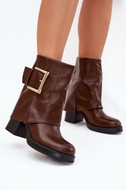 Botki Model Milira C-347 Brown - Step in style Step in style