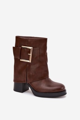 Botki Model Milira C-347 Brown - Step in style Step in style