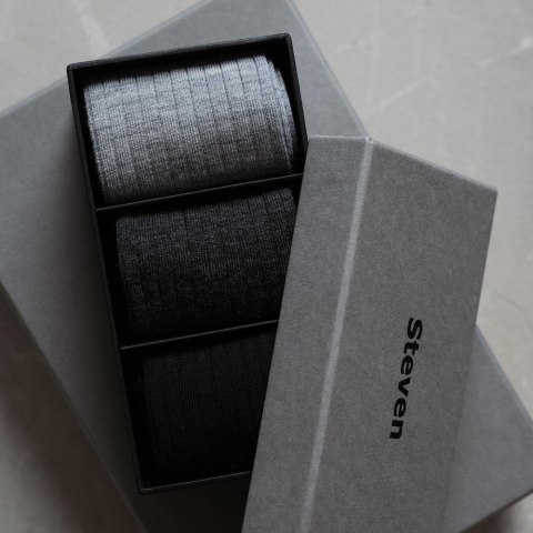 SKARPETY DAMSKIE 175 WEŁNA MERYNOS BOX 3PAK STEVEN