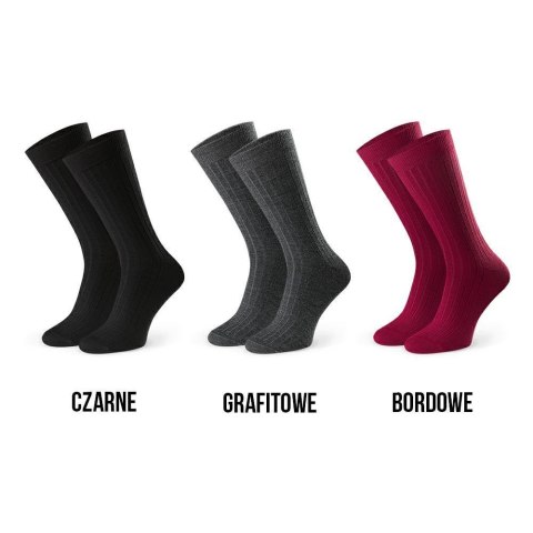 SKARPETY MĘSKIE 175 WEŁNA MERYNOS BOX 3PAK STEVEN