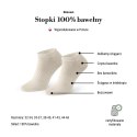 STOPKI DAMSKIE 197 NATURALNE 100% BAWEŁNA STEVEN