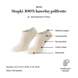 STOPKI MĘSKIE PÓŁFROTTE 198 NATURALNE 100% BAWEŁNA STEVEN