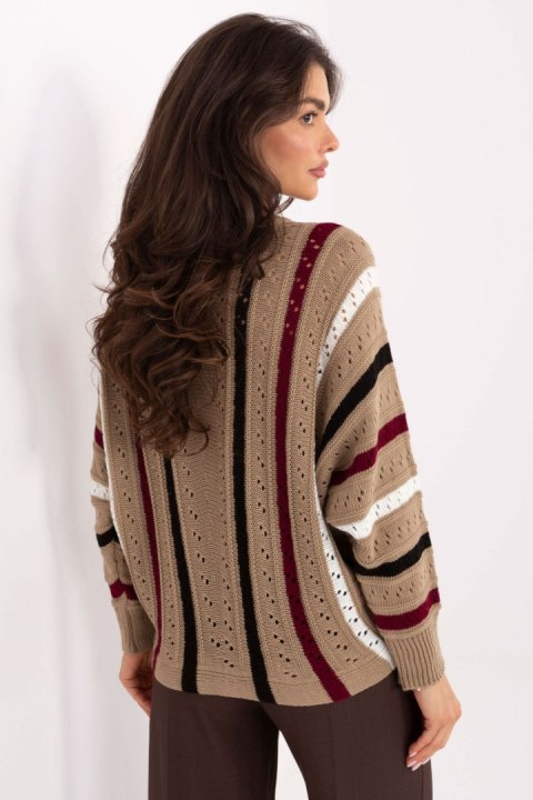 Sweter Damski Model IT-SW-93115.13 Beige - Factory Price Factory Price Sweter Damski Model IT-SW-93115.13 Beige - Factory Price Factory Price