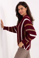 Sweter Damski Model IT-SW-93115.13 Bordo - Factory Price Factory Price