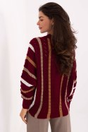 Sweter Damski Model IT-SW-93115.13 Bordo - Factory Price Factory Price